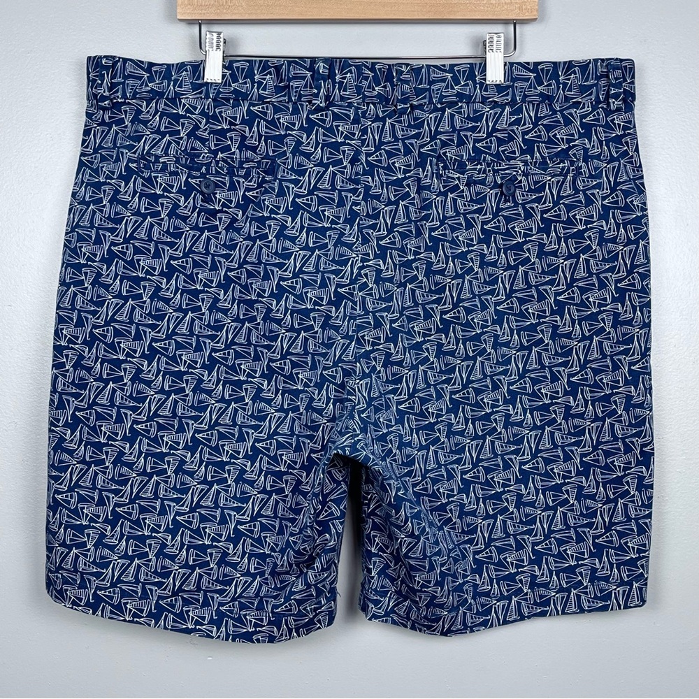 Vineyard Vines Men's Cotton All Over Saliboat Print Chino Shorts Size 42; Preppy - Picture 3 of 10